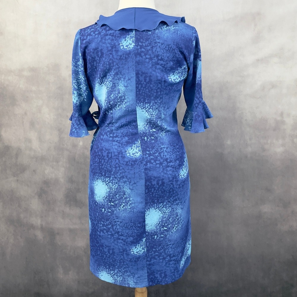 Seasons Ruffled Wrap Dress Size 46 US L Artistic Statement Romantic Feminine - Picture 2 of 15